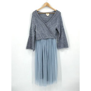 Anthropologie Maeve Dress Women Large Whimsical Cottagecore Fairy Peasant Boho